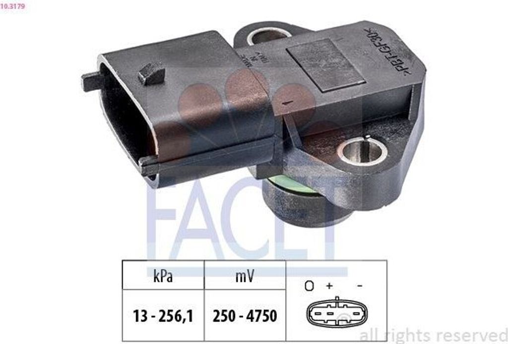 FACET Luftdrucksensor Höhenanpassung 10.3179 für HYUNDAI SANTA FÉ I