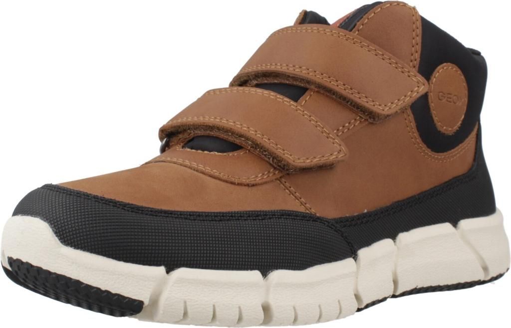 GEOX FLEXYPER BOY, Klett in Braun kombiniert für Kinder, Größe 34