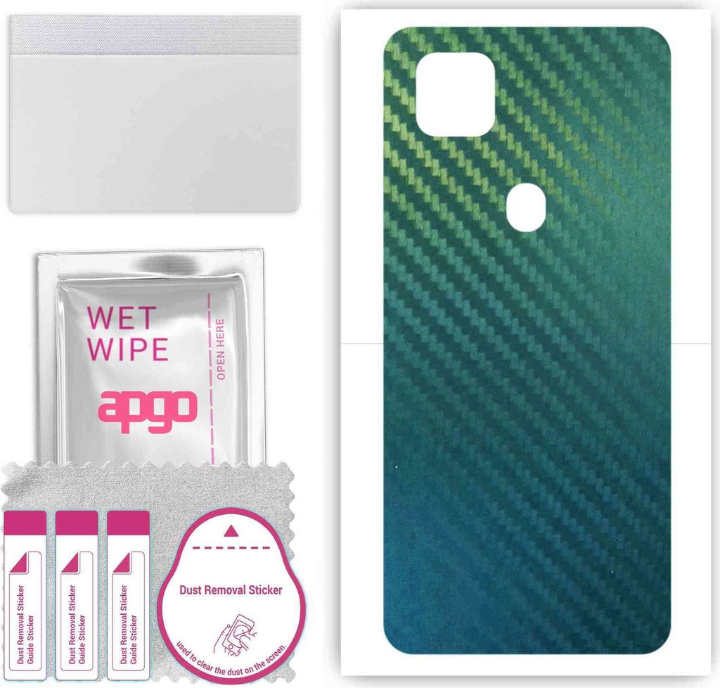 apgo Rückseite Schutzfolie, Skin, kompatibel mit ZTE Blade V2020 Vita, Hinten Displayschutzfolie aus Vinylfolie, kratzfest, einfache Montage - Koh...