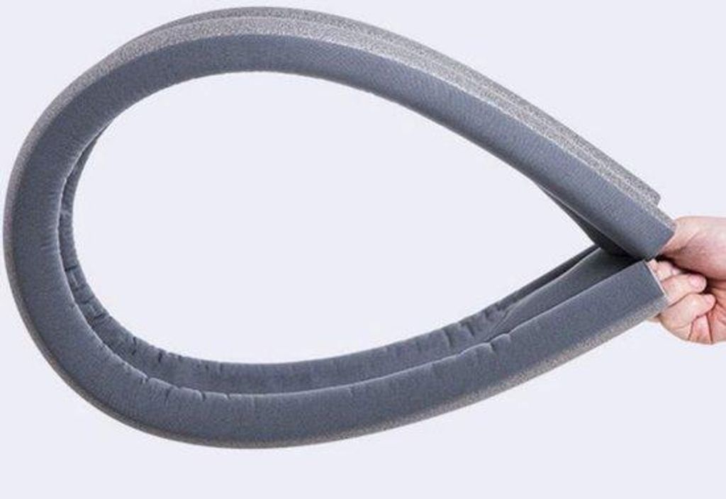 Geländefilter - Deurstopper - mit doppeltem Abdichtungssystem - Deurstoppfilter - Schalldämmfilter - für 94 cm Türen - Grau