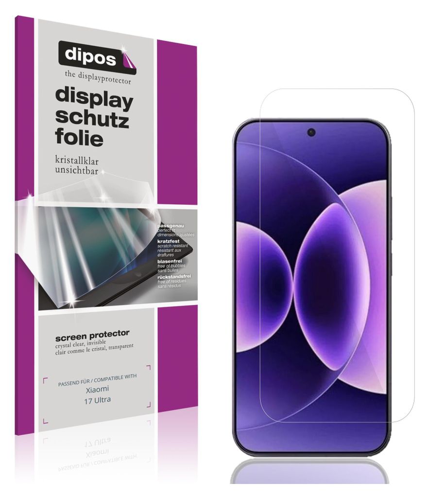 4x Schutzfolie für Xiaomi 17 Ultra klar Displayschutzfolie Produktbild 