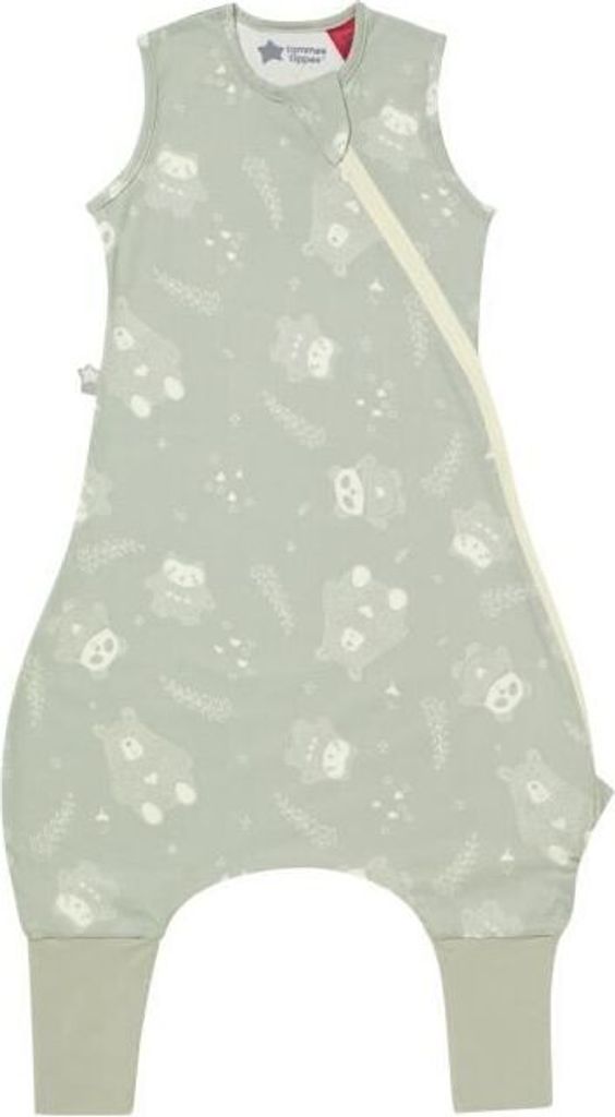 Tommee Tippee - Steppee Leg Schlafsack - Original Grobag Salbeigrün - Weicher Baumwollstoff - 1,0 TOG - 18-36 Monate