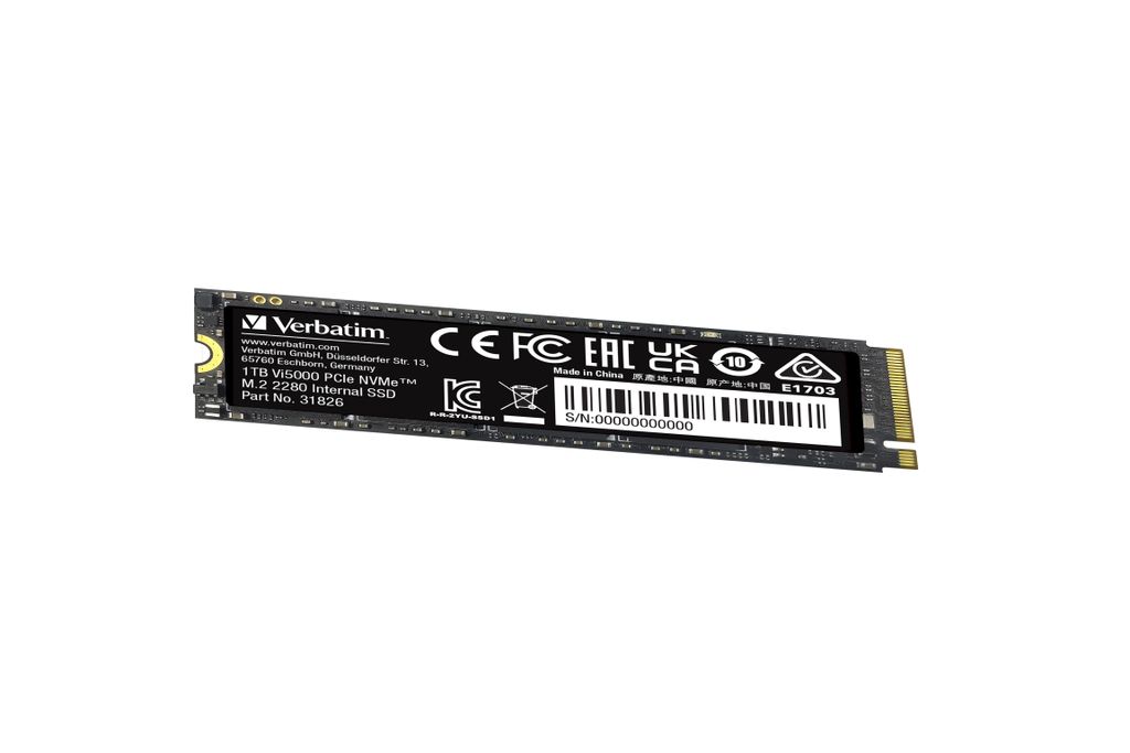Disque SSD Verbatim Vi5000 1To - NVMe M.2 Type 2280 Image du produit 