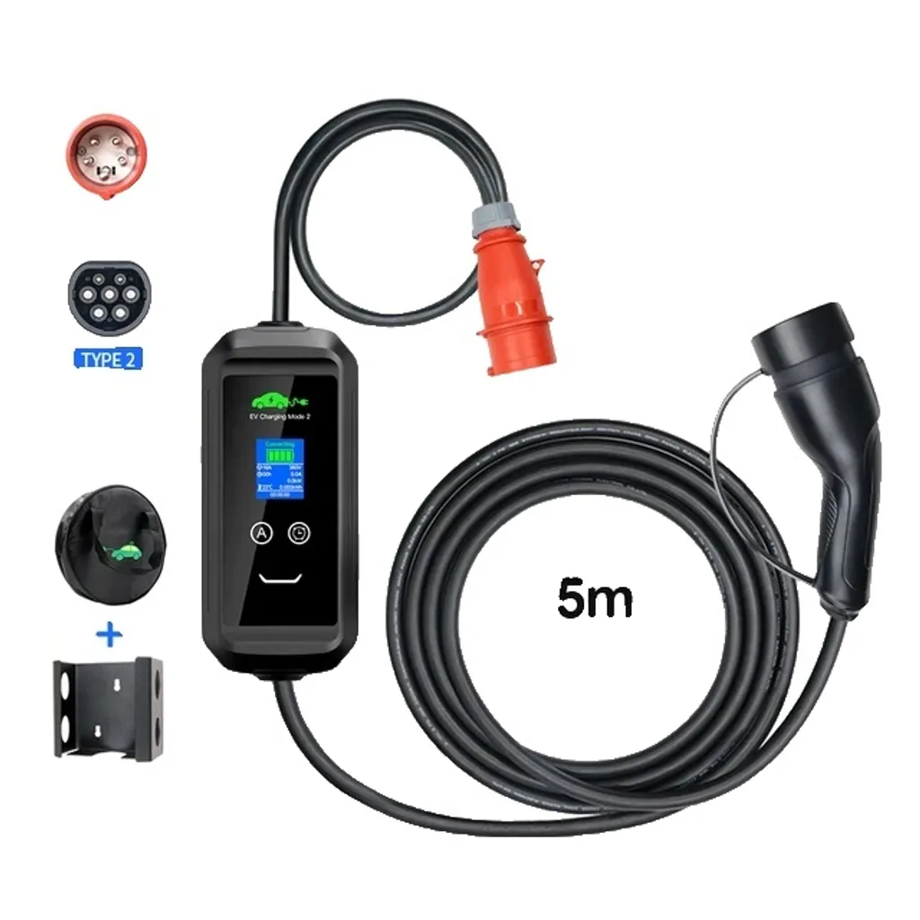 Borne de Recharge EV Portable F2-11KW Type 2 avec Contrôle App Tuya Wifi