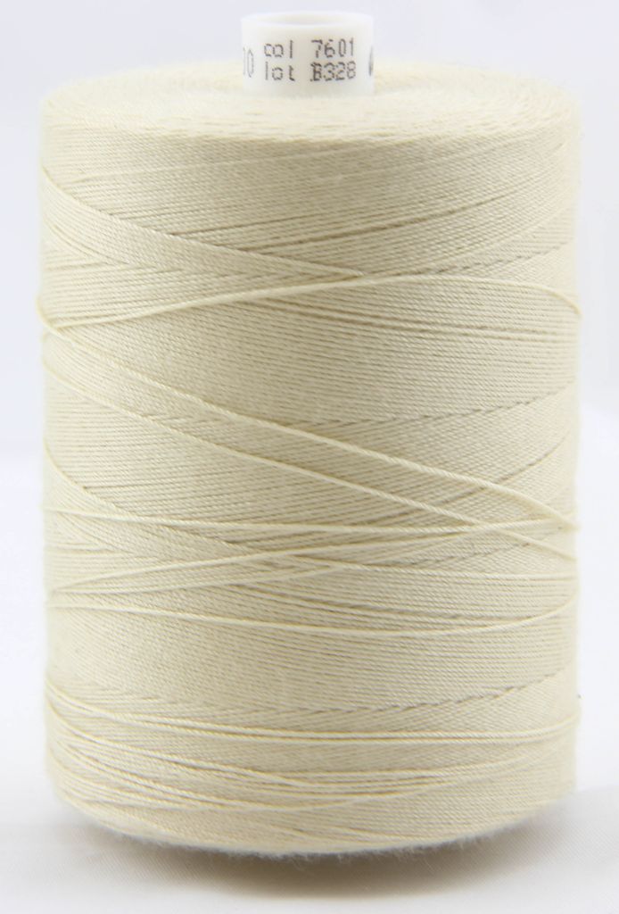 1000m Nähgarn | 100% Polyester | Nm. 30 für schwere Stoffe | Hellbeige