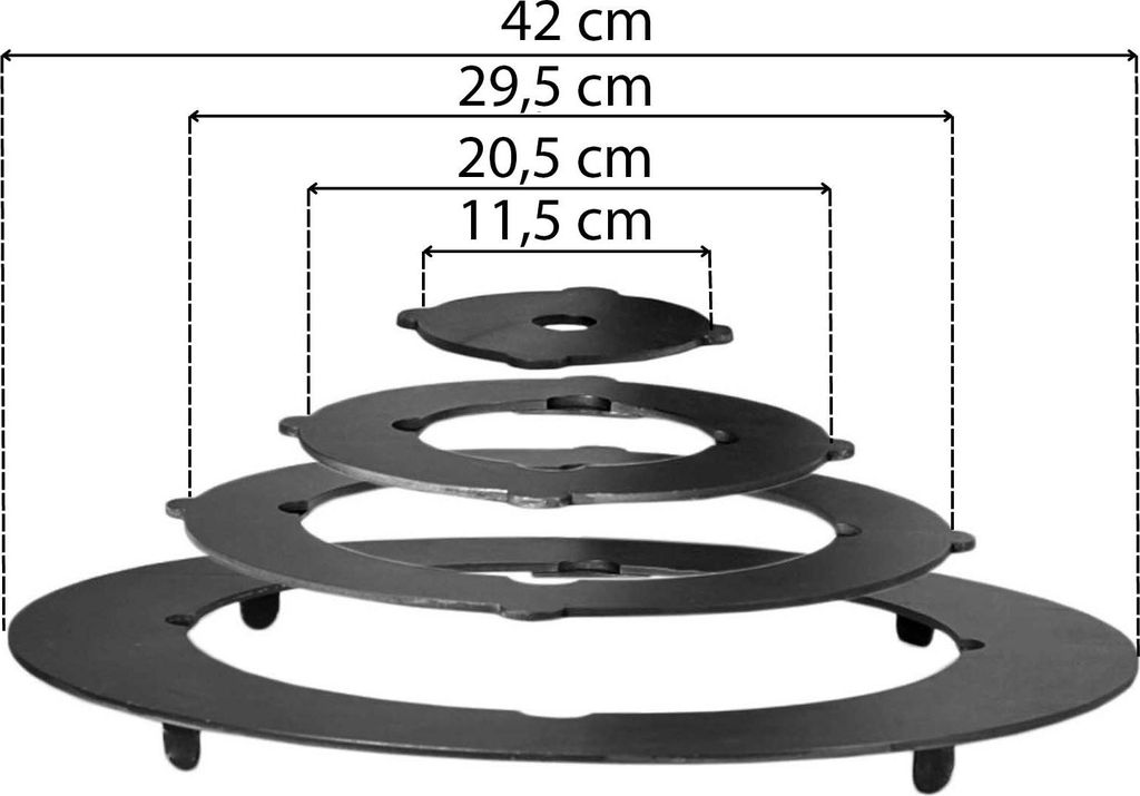 Adapter Eisen Ringe für FiRECHAG und andere Utschaks uchag Produktbild 