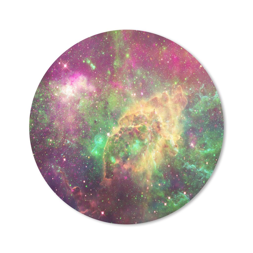 MuchoWow Mauspad Mousepad Weltraum - Sterne - Farben 50x50 cm - Mousepads - Maus Mat - Pad - Mausunterlage - Vinyl