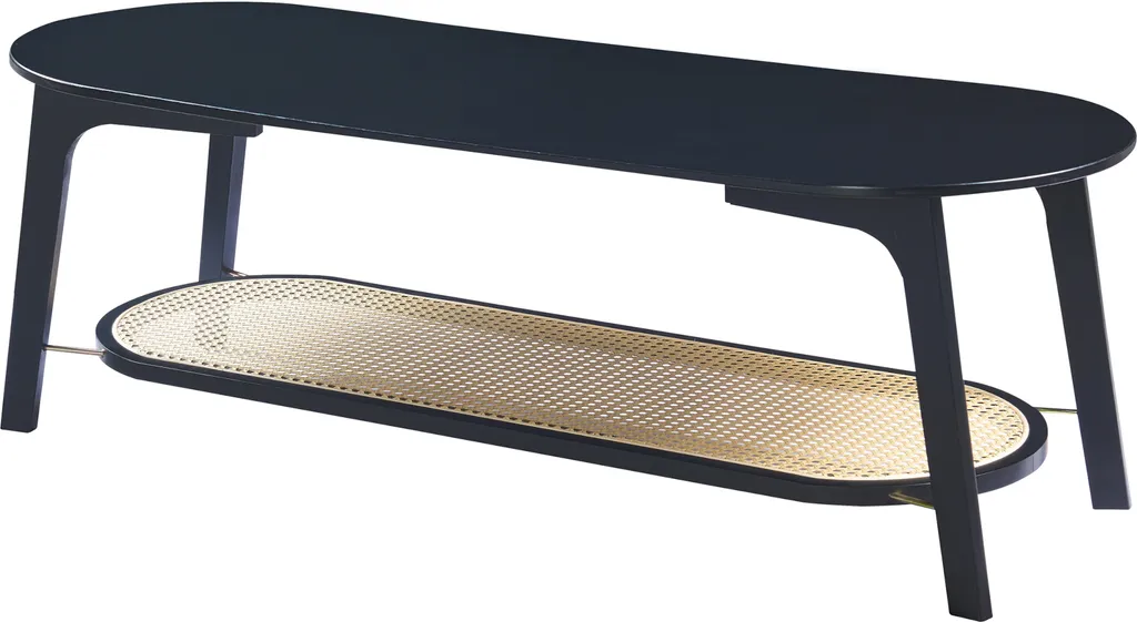 Table basse bambou noire robuste 120cm : finis les meubles fragiles