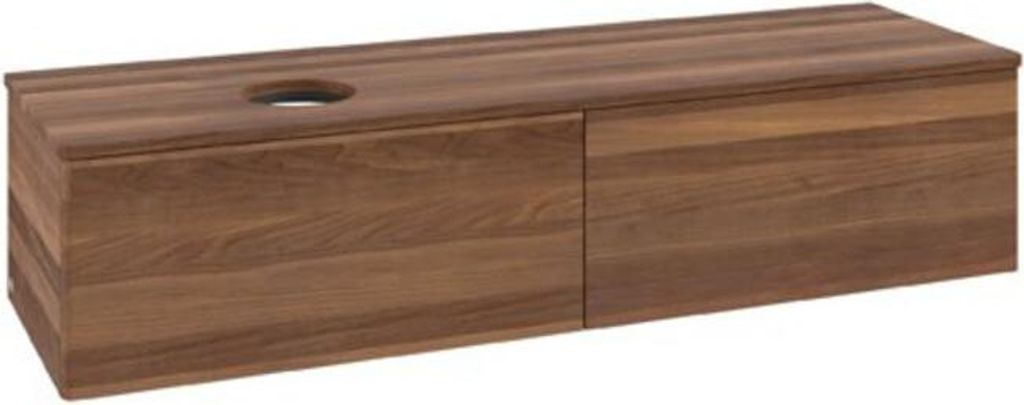 V&B Waschtischunterschrank ohne Frontstruktur Antao 160x50cm, WBP-farbe w. wal, warm walnut