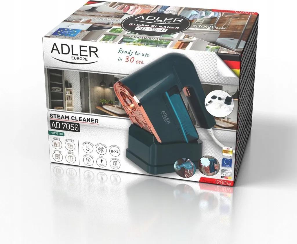 Nettoyeur vapeur pour cuisine et salle de bain Adler AD 7050 puissant 3,5B