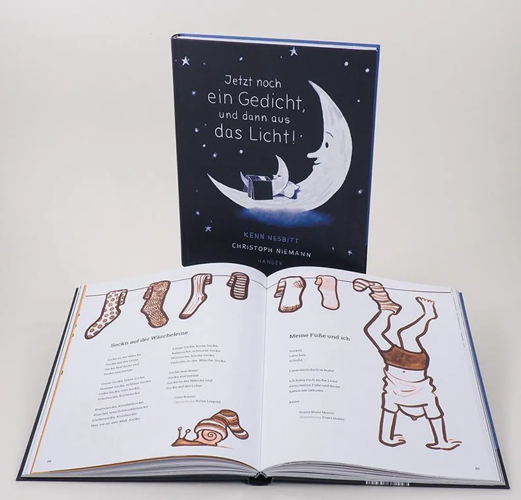 Anthologie poétique illustrée Jetzt noch ein Gedicht couverture rigide