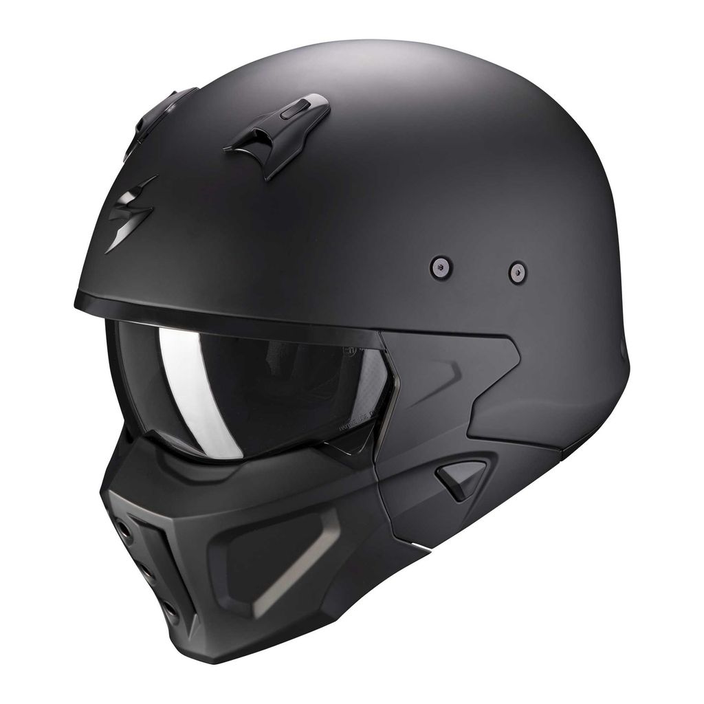 Scorpion Covert-X Solid Helm Farbe: Schwarz Matt, Grösse: XXL (62/63)