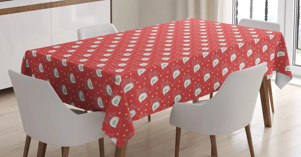 Tovaglia Vintage ABAKUHAUS Birds - Decorazione Tavolo Country