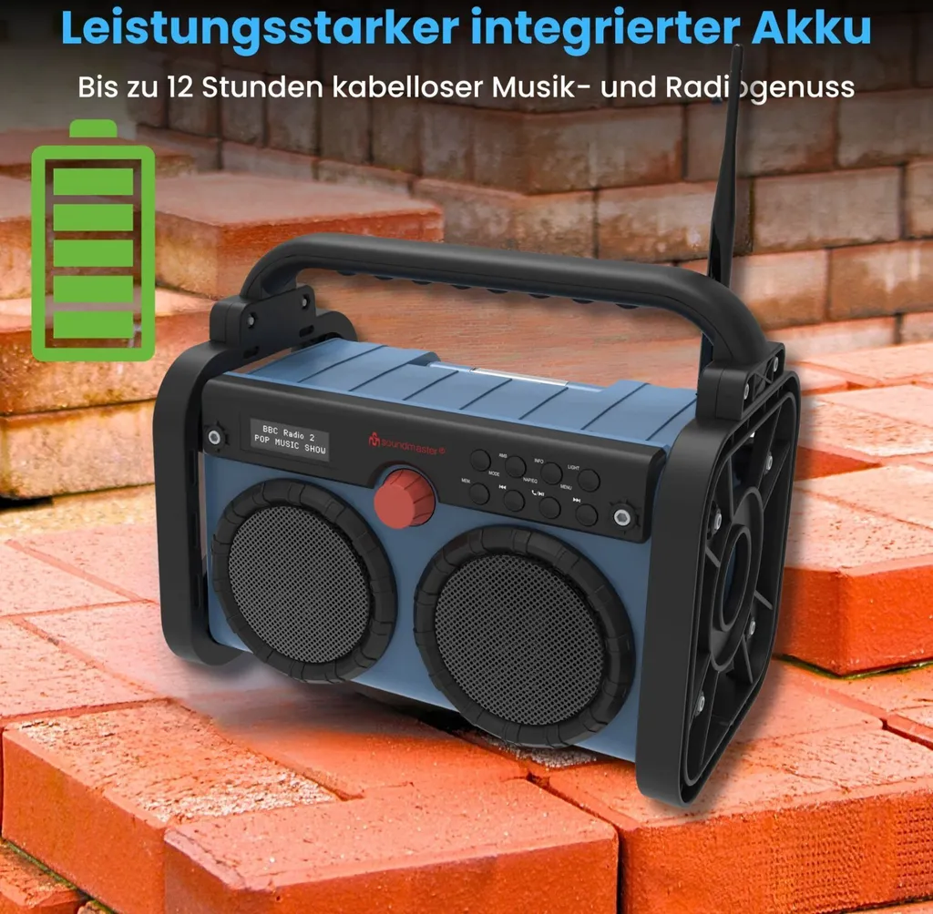 Radio Stéréo DAB+/FM Bluetooth DAB85BL - Son Haute Qualité et Lampe LED - 11