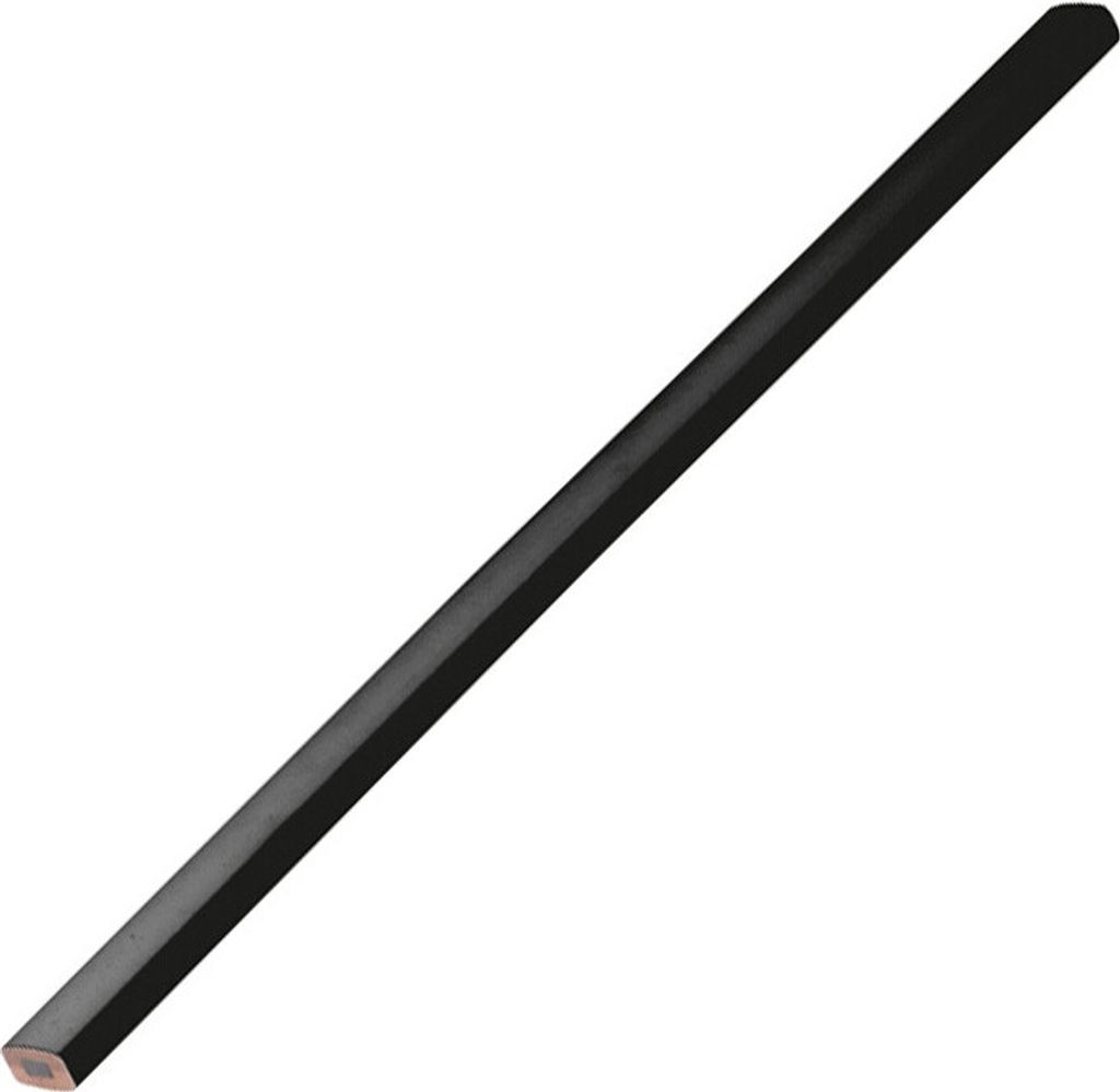 10 Zimmermannsbleistifte / Länge: 25cm / Farbe: lackiert schwarz