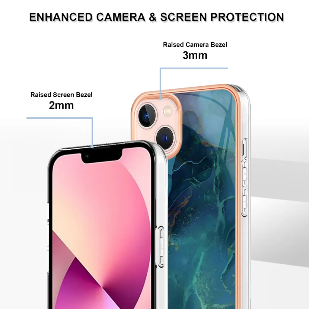 Cover iPhone 14 Plus a Prova di Bambino | Verde Fantasia Antiurto