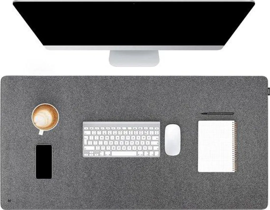 Tapis de souris XL pour protéger votre bureau et sous-main XXL gris