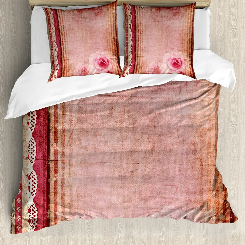 Set Copripiumino Shabby Chic Rose Vintage 155x220 cm - ABAKUHAUS