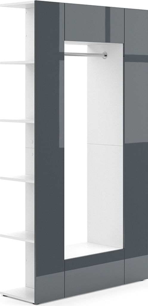 Vicco Garderobe Mats, 36.6 x 191 cm, Anthrazit Produktbild 