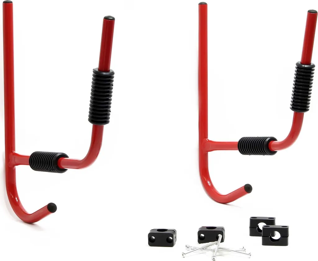 Support Kayak Mural Haute Résistance 80kg - Lot de 2 Racks en Acier