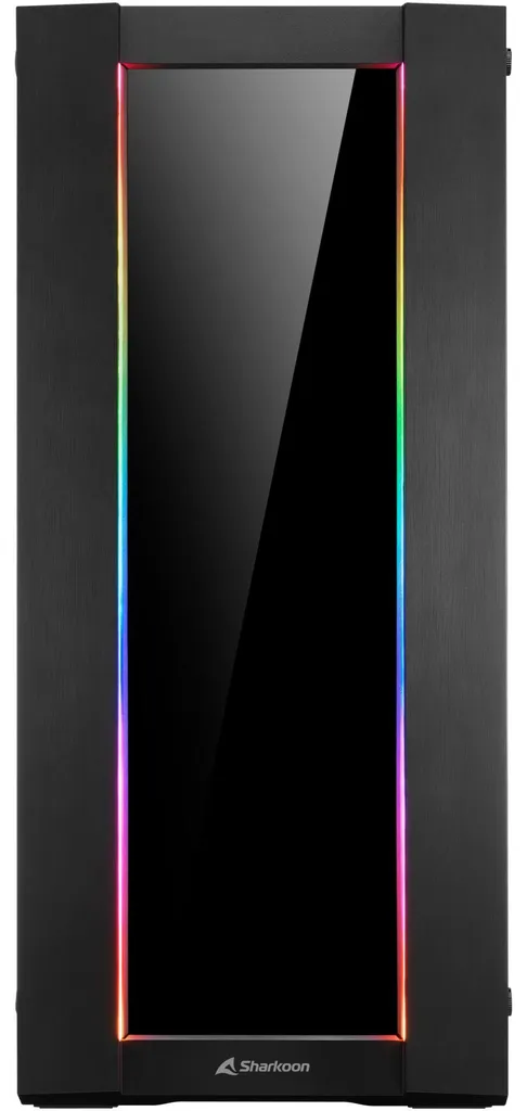 Boîtier PC Gamer Sharkoon CA200G Format Moyen Tour ATX Noir Élégant