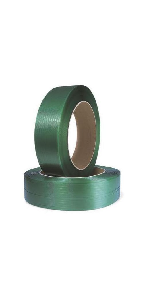 Umreifungsband Band-B12xStärke0,59mm L.2500m PES-/PET grün geprägt Kern 406mm