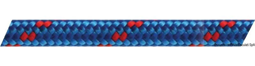 Corde de suspension verte Ø 4 mm double tresse pour travaux extérieurs