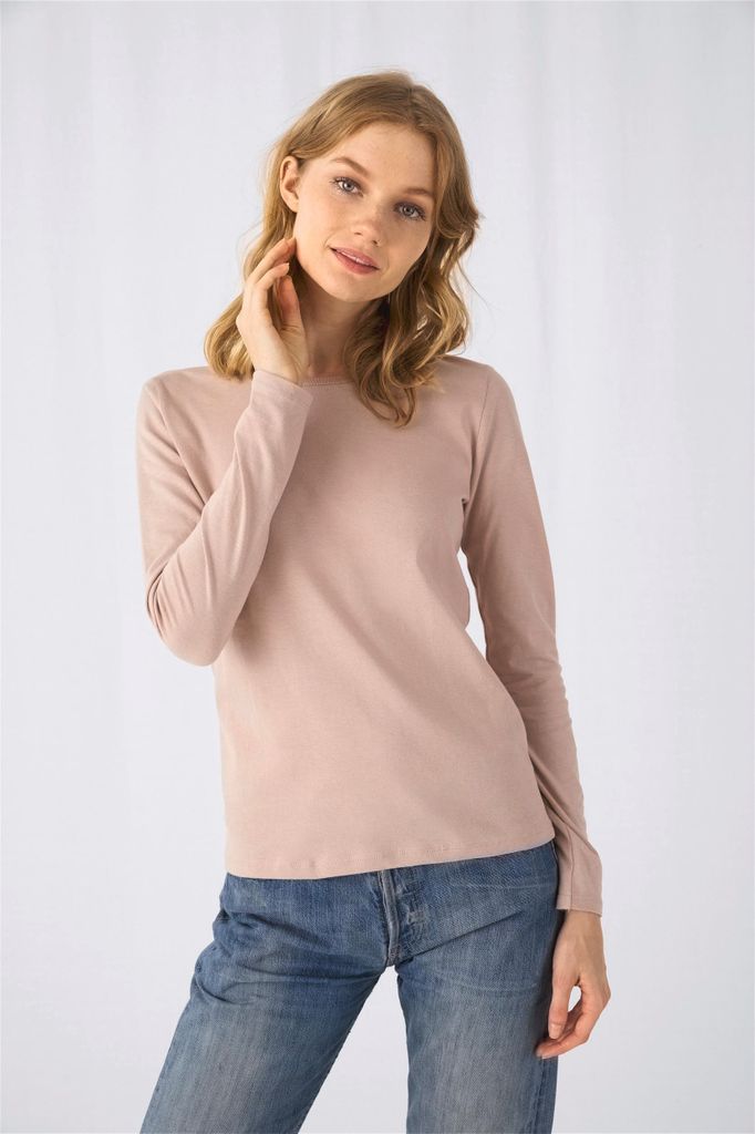 B&C Damen-Langarmshirt #E150