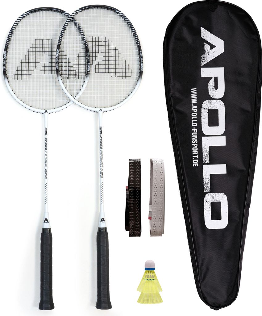 Apollo Badminton Match Pro 800 Carbon White/Black Produktbild 