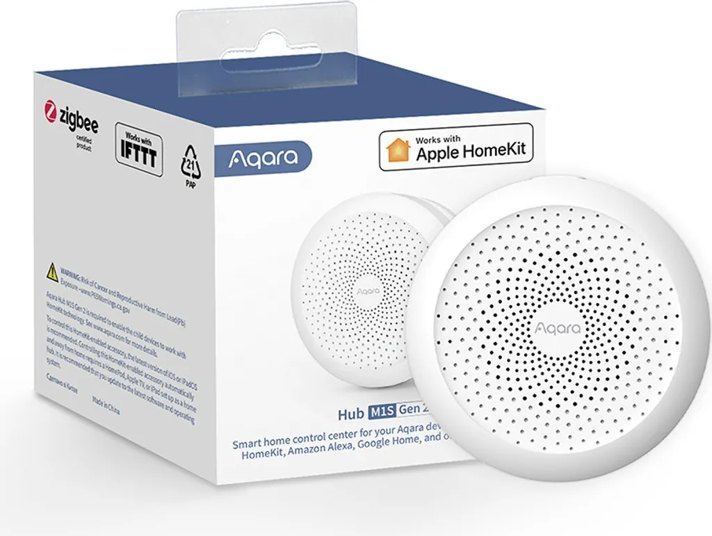 Passerelle Domotique Aqara Hub M1S Gen 2 - WiFi et Zigbee 3.0 avec RGB