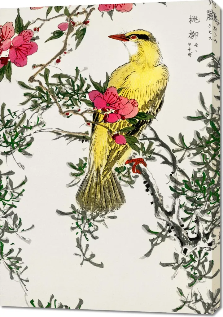Tableau Grand Format Chinese Bush-Warbler pour Habiller un Mur Vide