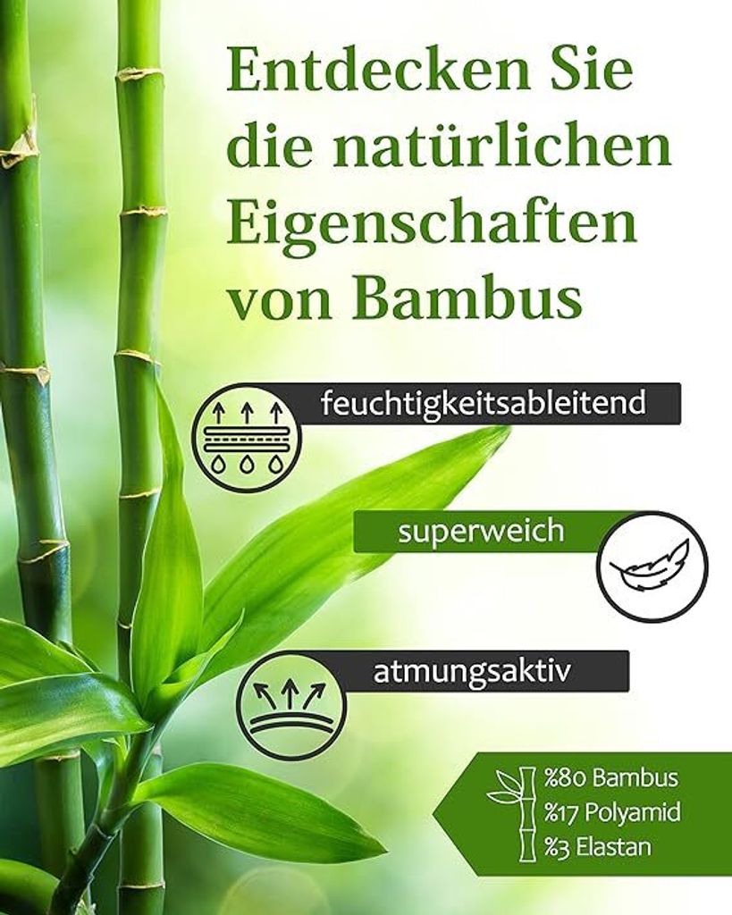 Diabetiker Bambus-Socken mit Elasthan für Damen: für Produktbild 7