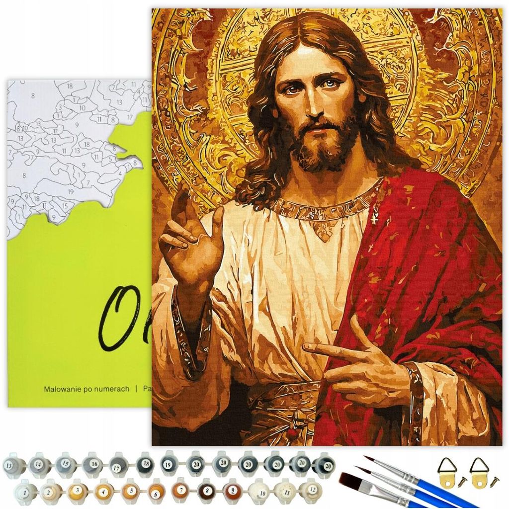 Malen nach Zahlen Erwachsene Religion Jesus Barmherzigkeit Produktbild 