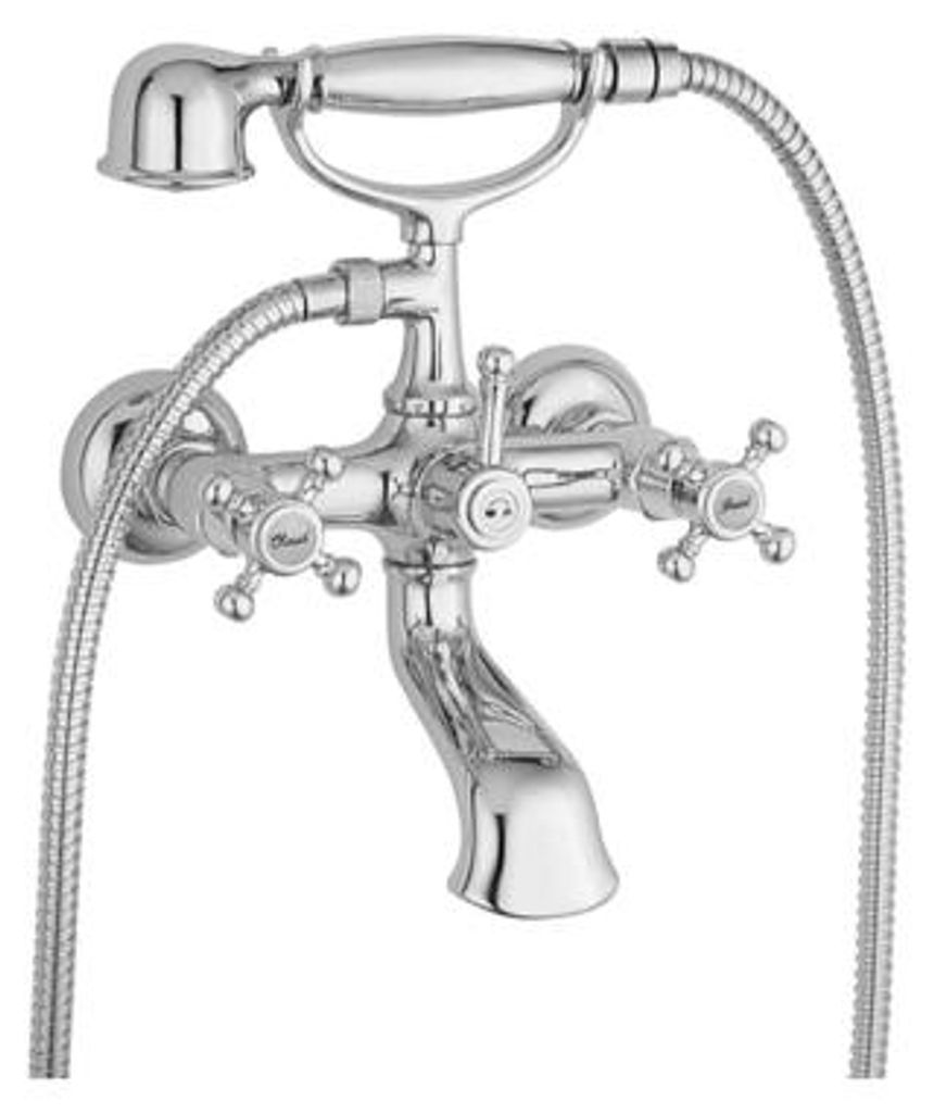 Herzbach ANAIS Wannenbatterie Aufputz Chrom