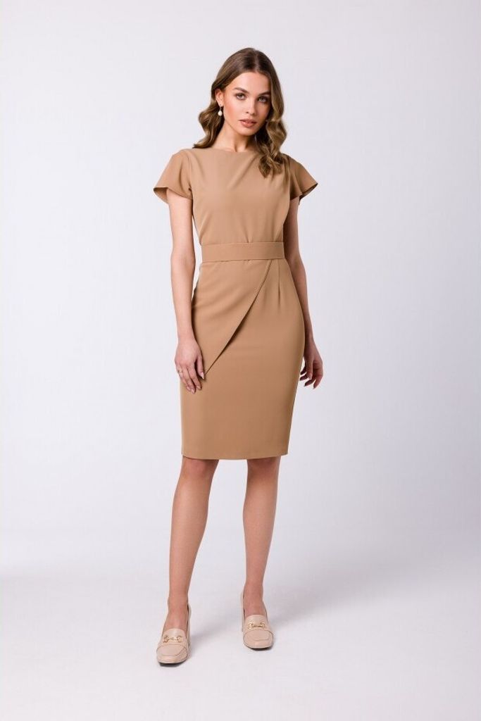 Stylove Minikleid für Frauen Lyoth S336 beige XXL