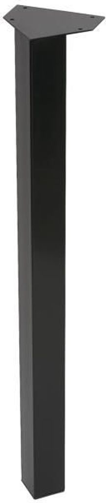 Tischbein viereckig Schwarz 720 mm - Pro Stück Produktbild 