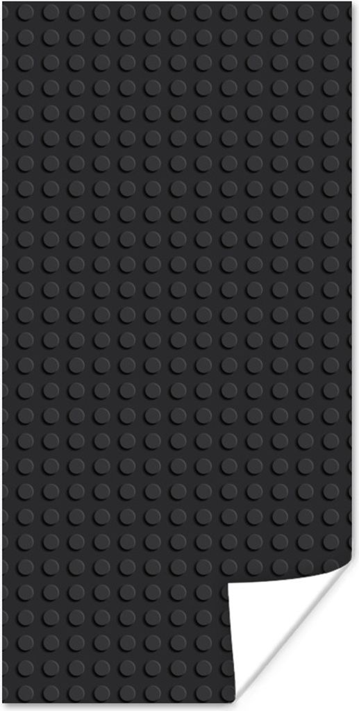 MuchoWow Poster Lego - Bild - Schwarz 75x150 cm - Dekoration für die Wände