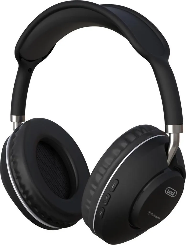Trevi DJ 12E42 BT Cuffie a Padiglione Musica e Chiamate Bluetooth Nero