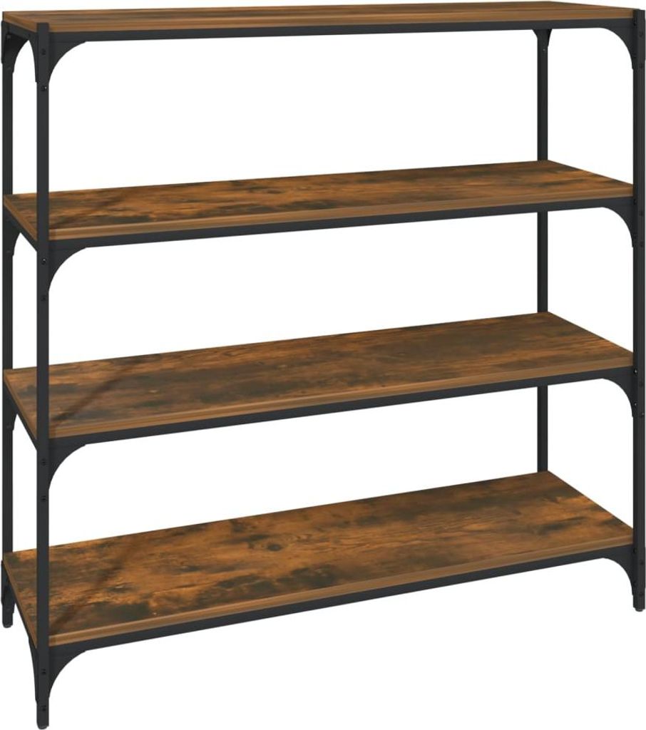 vidaXL Regál kouřový dub 100x33x100 cm odvozený výrobek ze Obrázek produktu 