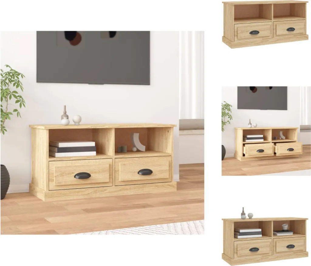 Mobile TV vidaXL Rovere Sonoma 93cm | Mobiletto per Soggiorno Moderno