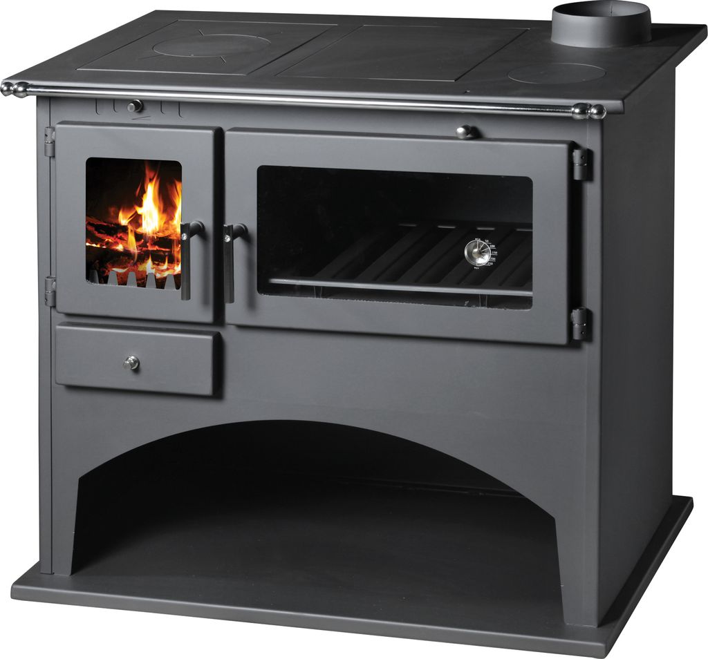 Kaminofen Küchenofen Holzherd mit Backfach und Herdplatte VICTORIA VIKI 9,1 kW BImSchV Stufe 2