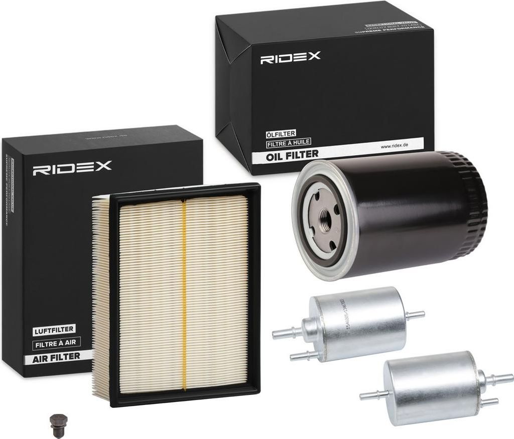 RIDEX Filterset Inspektionspaket Filtersatz für AUDI A4 Avant (8ED, B7) A4 Avant (8E5, B6) A4 Limousine (8E2, B6) A4 Limousine (8EC, B7) A4 Cabrio