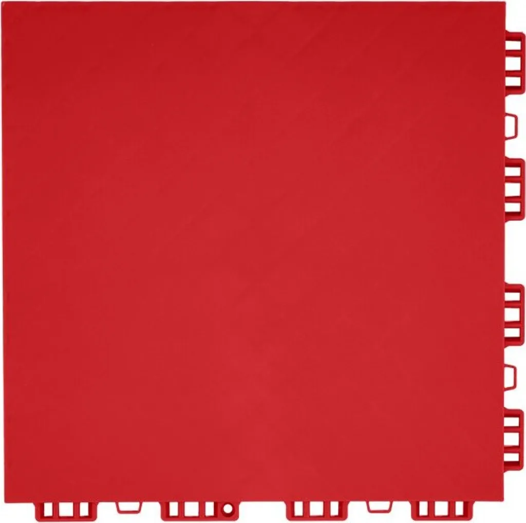 Set Pavimentazione Palestra Rosso 8 Pezzi - Piastrelle Puzzle Heavy Duty - 10