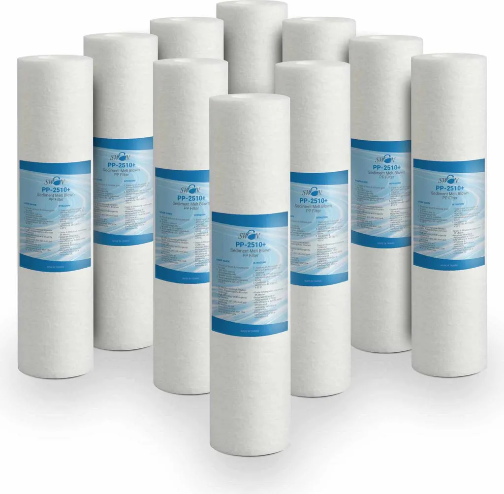 Set 10 Filtri Sedimenti Bellerofonte 10" 25 Micron - Stop Sabbia e Ruggine