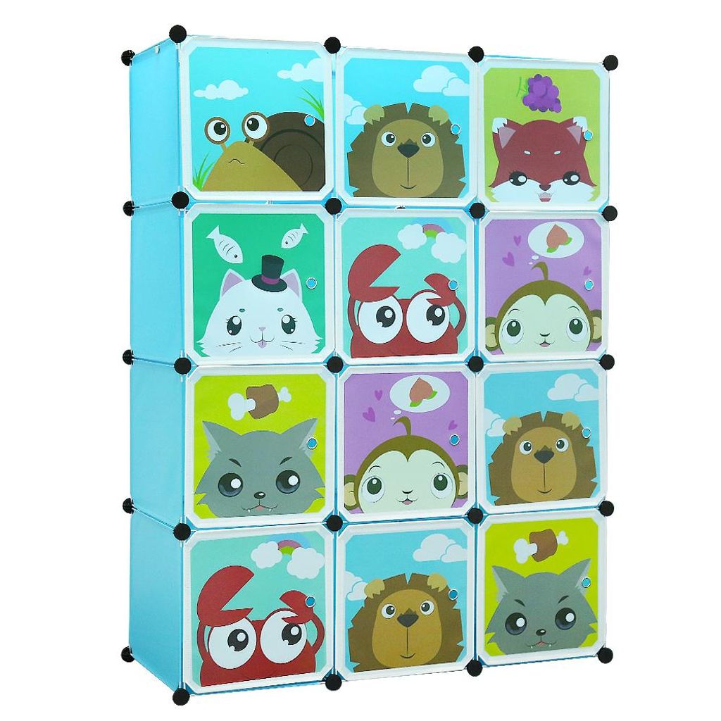 Armoire plastique Enfants DIY Système modulaire avec 12 Image du produit 