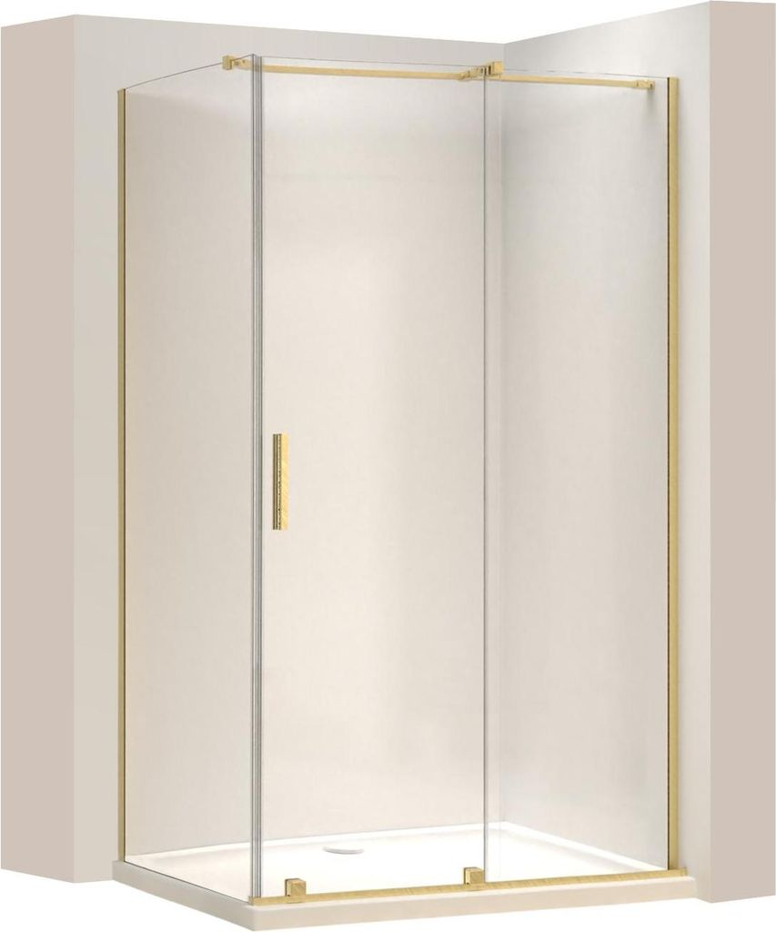 Rea Duschkabine Montana 130X90 Brush Gold
