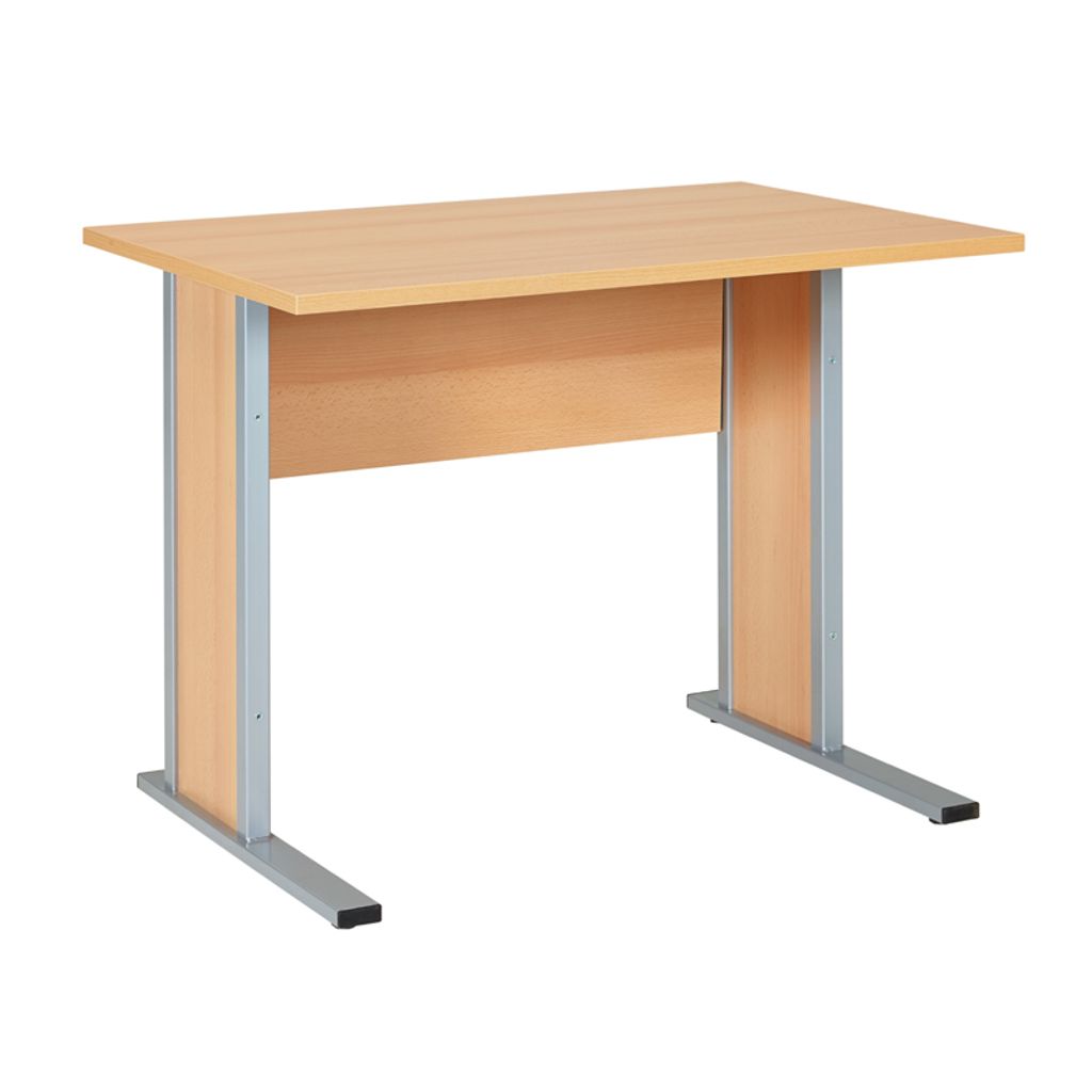 Schreibtisch Anstelltisch TYP4000 Buche hell, Breite 90cm