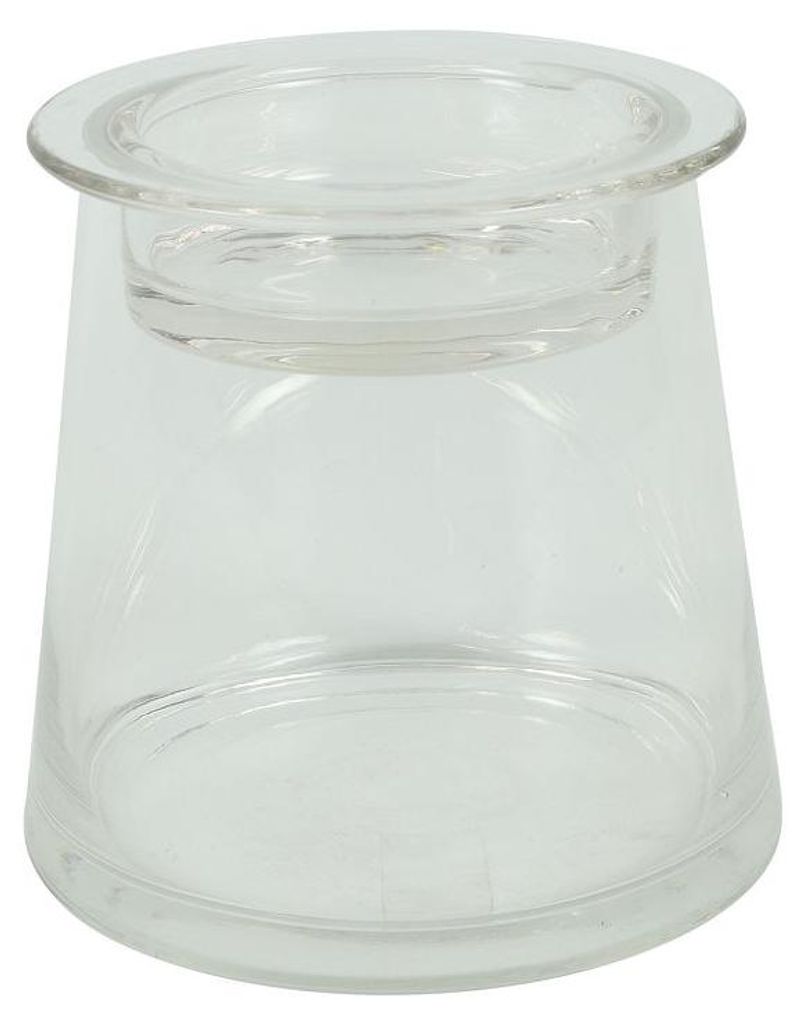 Countryfield Glas-Kerzenhalter Hanny - Dekoglas mit Deckel 14x14x13,5cm