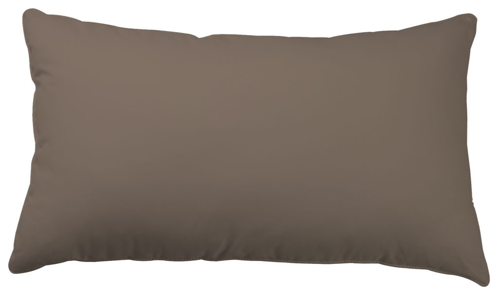 Kissenbezug Kissenhülle 40x80 cm Uni Wende anthrazit grau taupe braun Microfaser