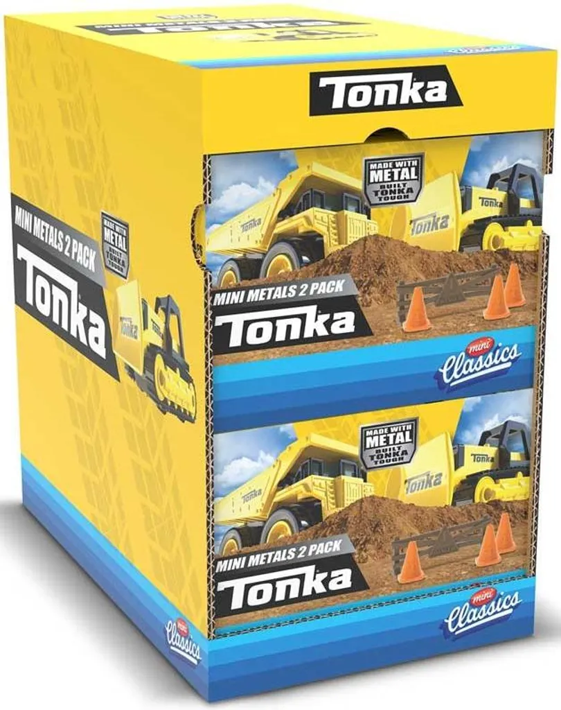 Duo de camions Tonka Mini incassables : le cadeau idéal pour enfants actifs
